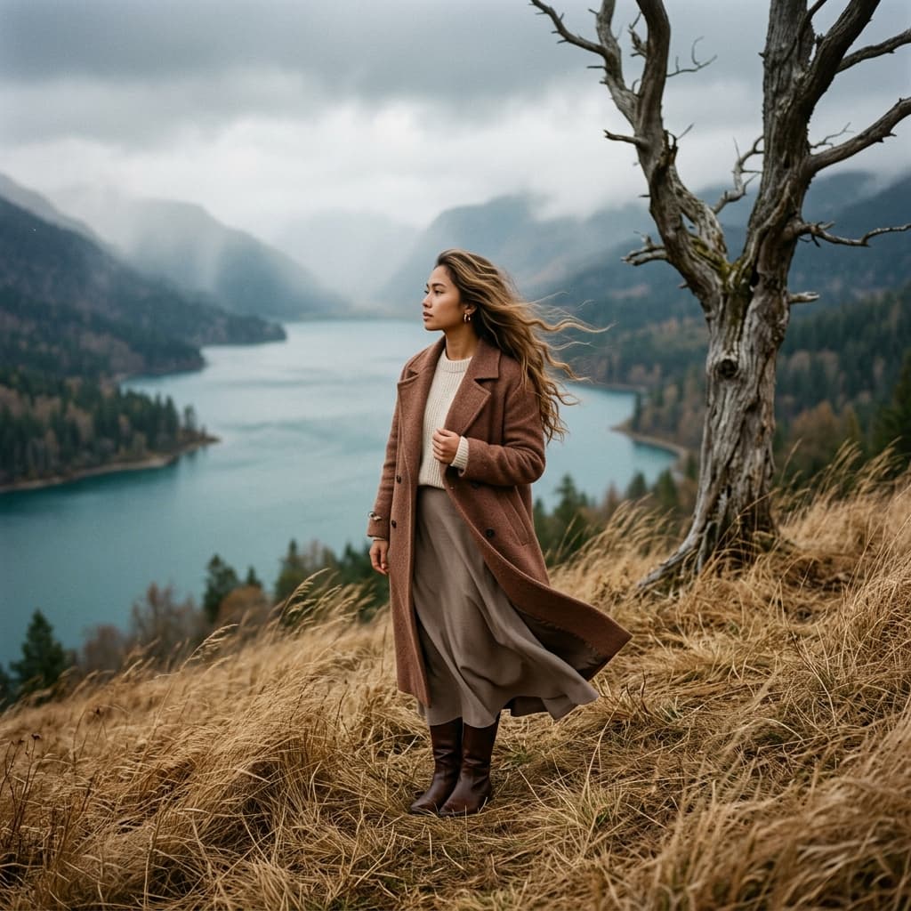 Sample output for Autumn Editorial Portrait
