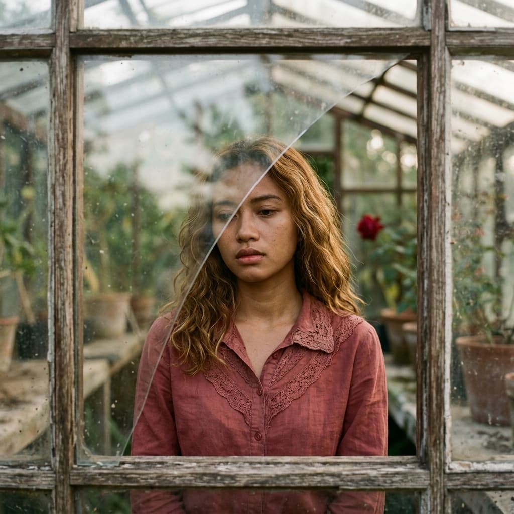 Sample output for Through Broken Glass Portrait