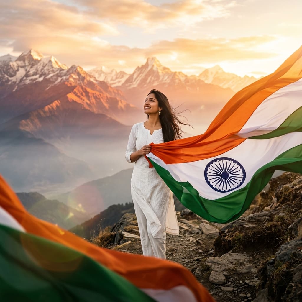 Sample output for Independence Day Portrait