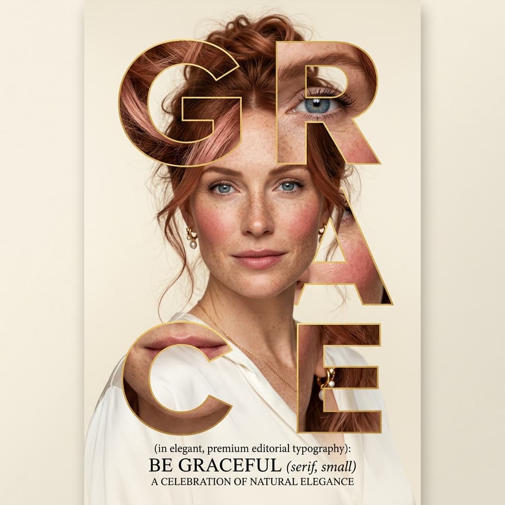 Sample output for Typographic Beauty Poster