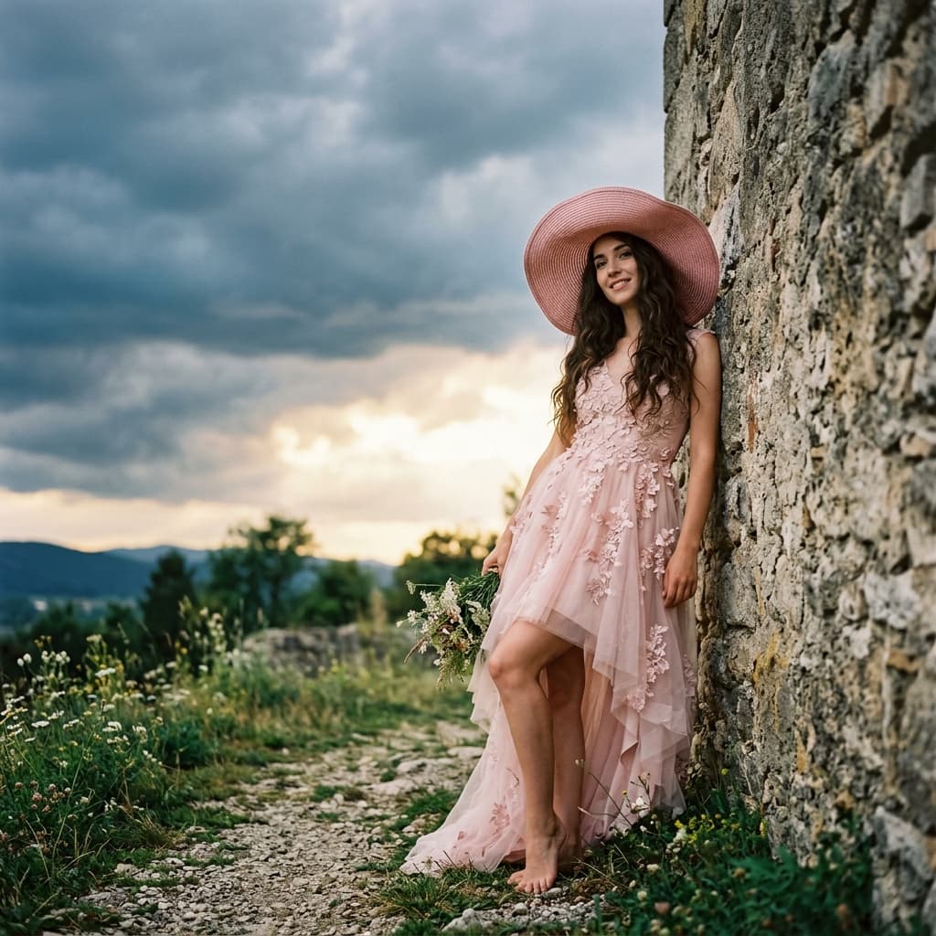 Sample output for Stormy Tulle Portrait